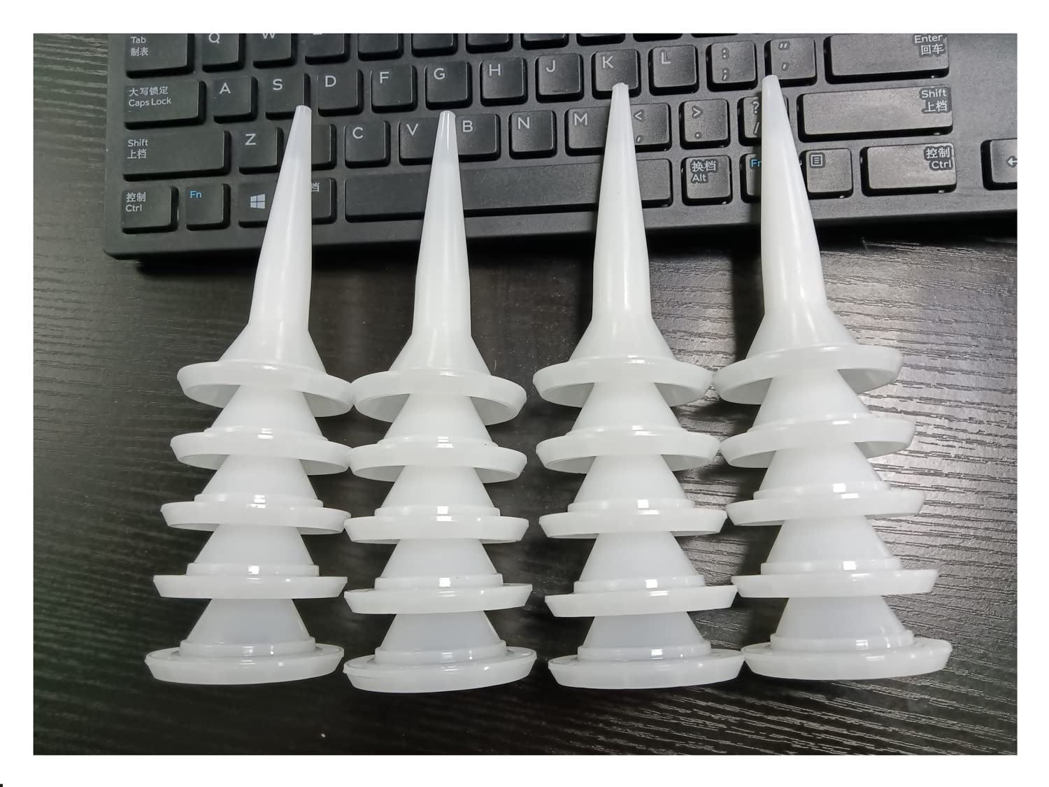 ANZHUO Caulking Nozzles for Sausage Caulking Gun Used for Sealing Seams Installing Glass Doors and Windows Tiles kitchenware advertisements, etc (20