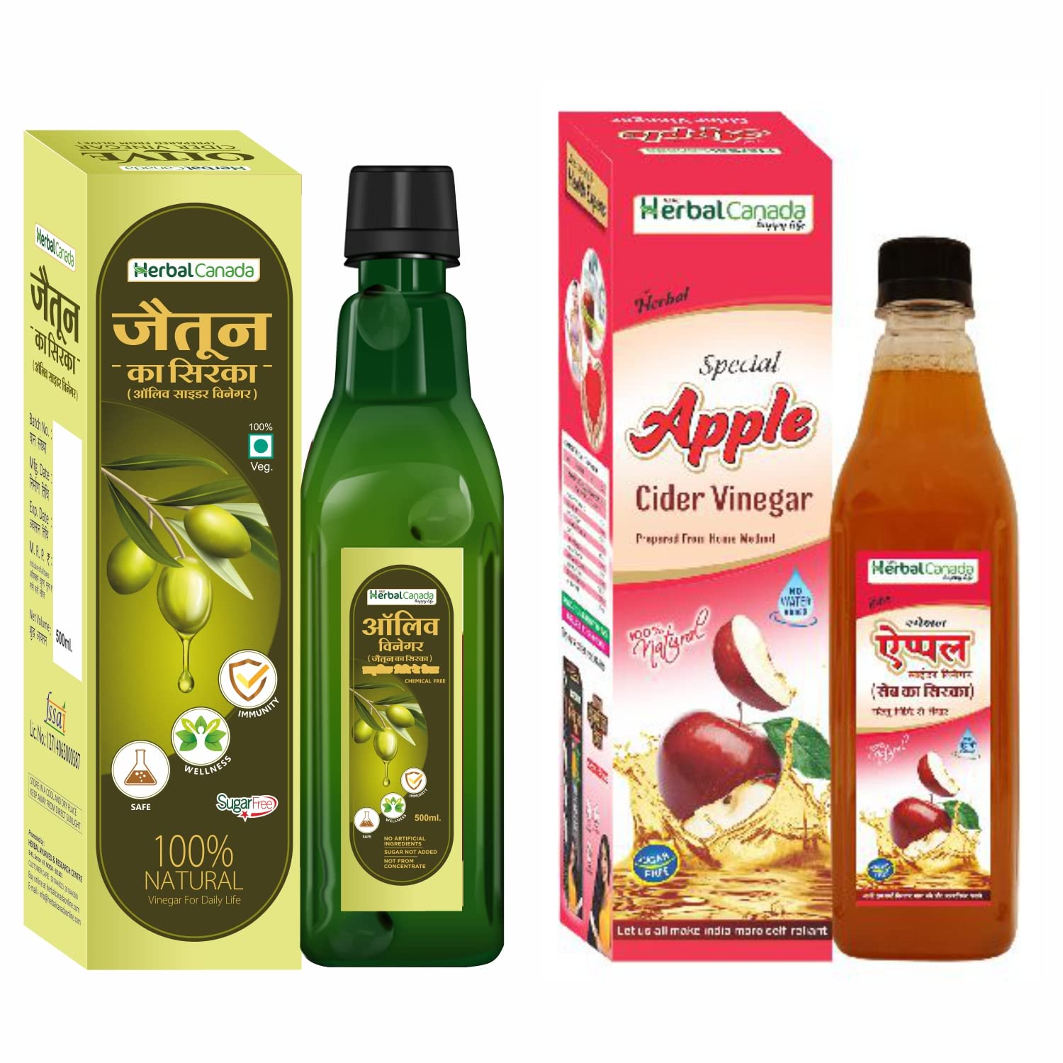 HERBAL CANADA Vinegar Combo (Jaitun Sirka + Apple Sirka, 500Ml+500Ml) (B09YVB3TV7) Amazon Price History, Amazon Price Tracker