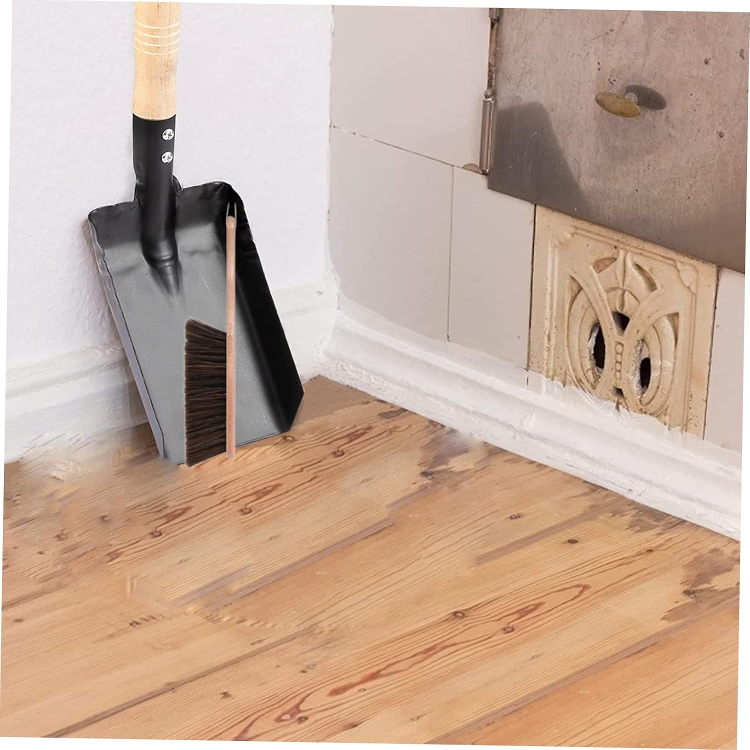 PRETYZOOM 1set Fireplace Cleaning Tools Set Fireplace Brush Shovel and Duster for Easy Maintenance of Pits and Construction for Use