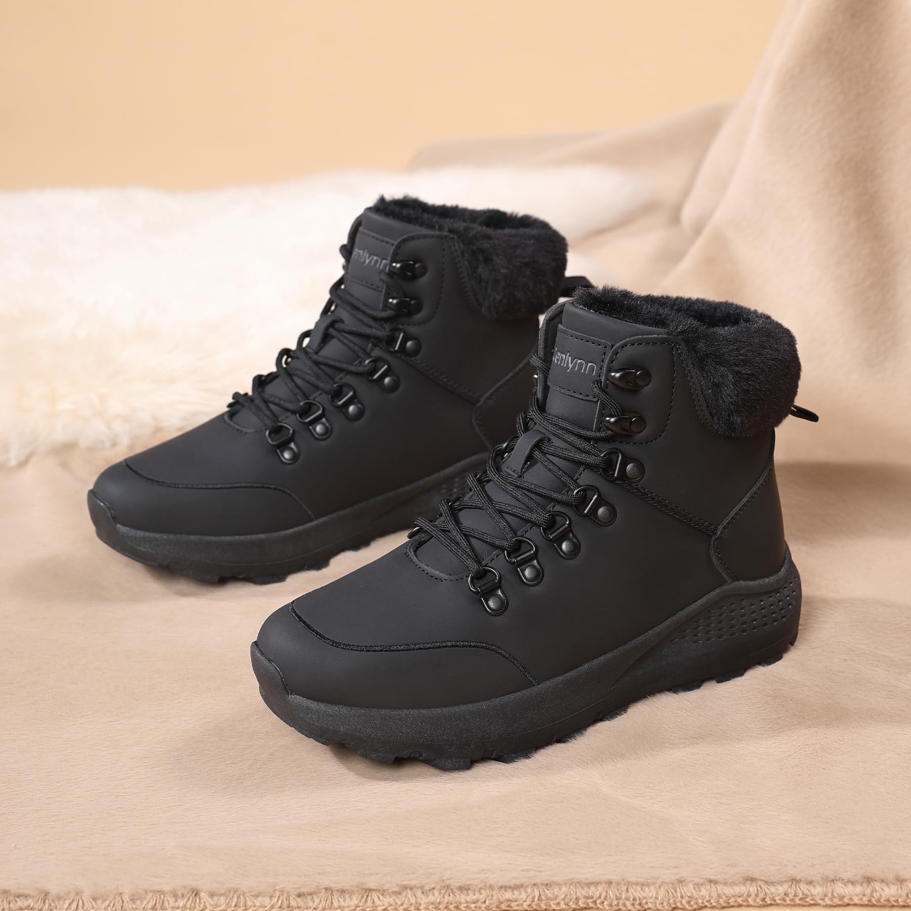Damskie buty zimowe, ciepłe buty śniegowe, outdoorowe, trekkingowe, trekkingowe