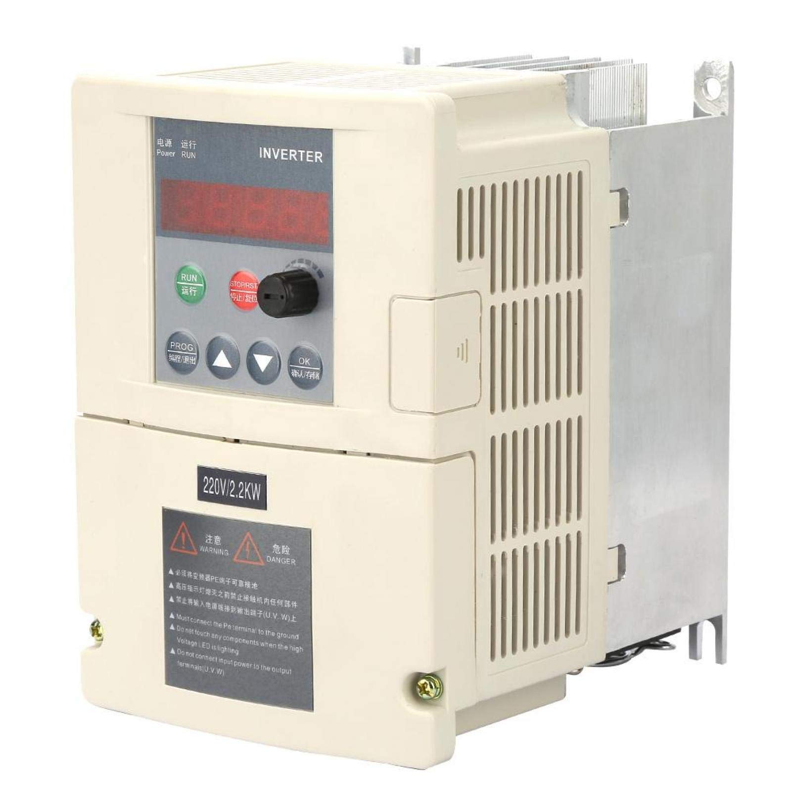 Frequenzumrichter 220V 2.2KW Einphaseneingang und Dreiphasenausgang Universeller Mini-Frequenzumrichter Industrielle Steuerungen