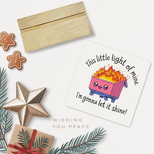 Miniatura 6 de Letrero divertido de oficina con texto en inglés "Let It Shine", regalo de decoración de escritorio de fuego para mujeres, placa acrílica de Snark