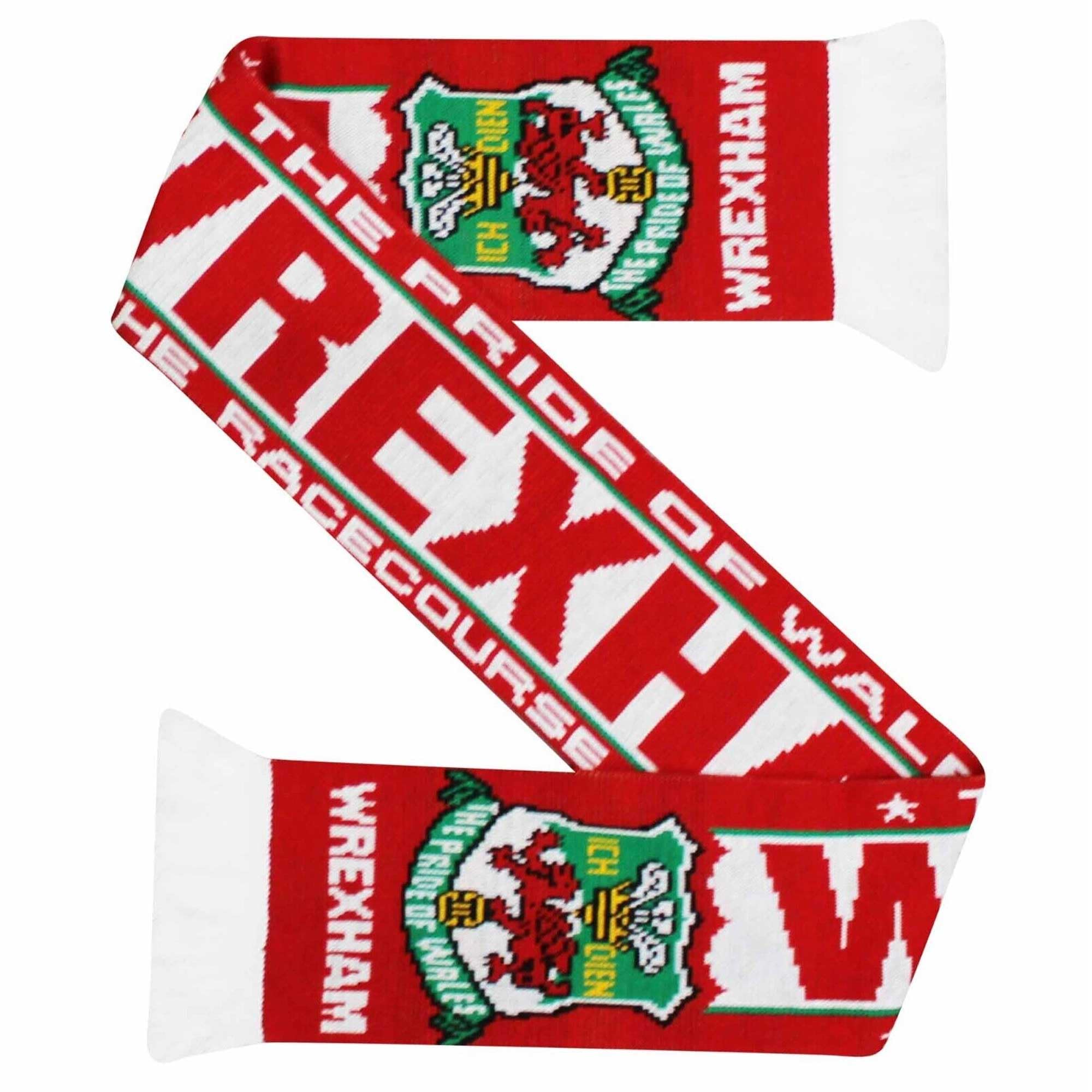Wrexham Football Fans Souvenir Red Dragons Match Day Champions Scarf, Multicolor - Image 2