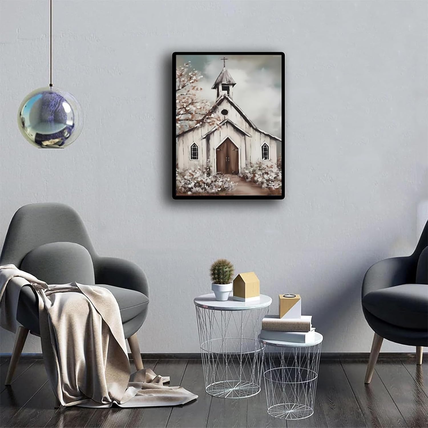 GUOKSM Old Church Diamond Painting Kits for Adults, DIY Church Diamond Art, 12x16 inch