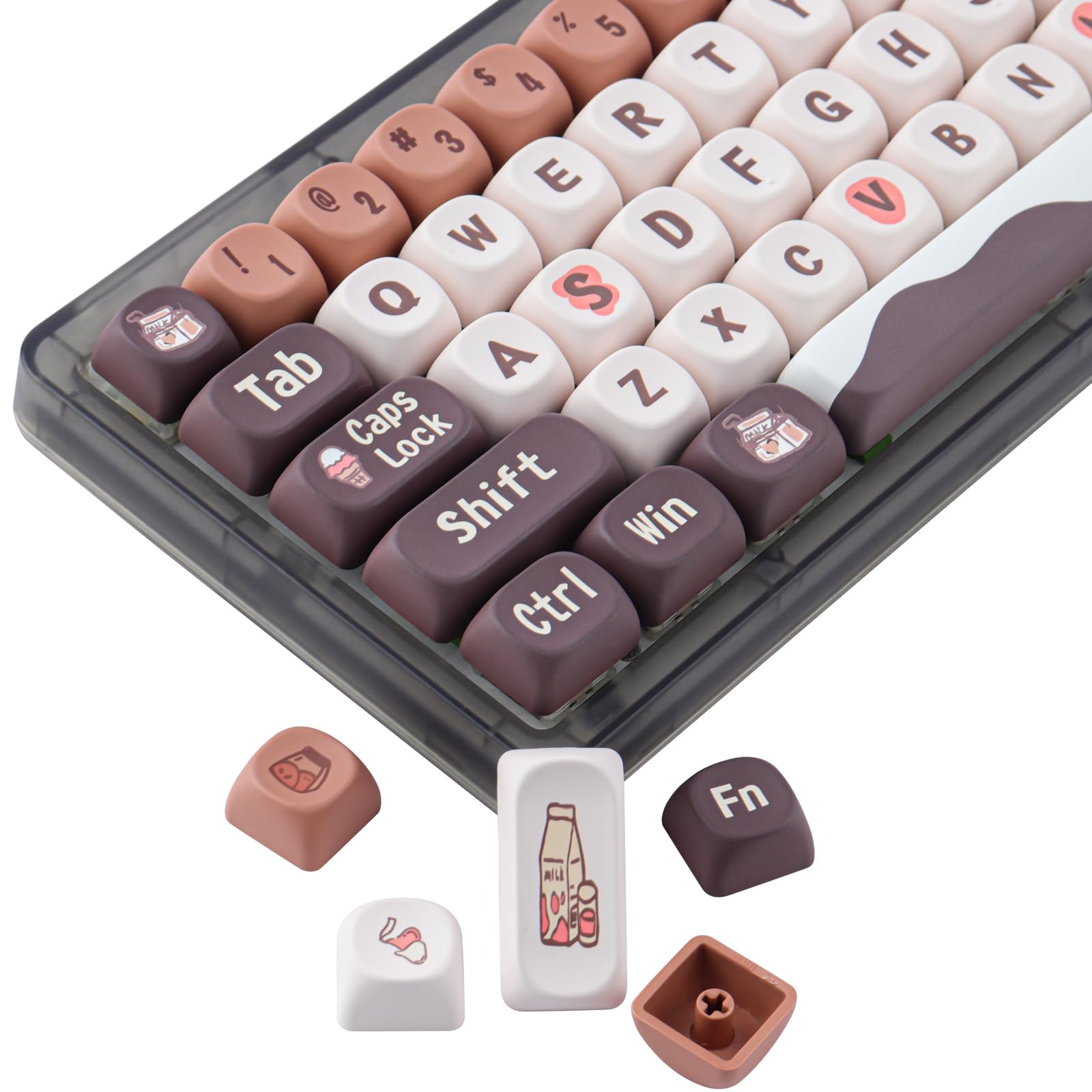 Nasadki klawiszy PBT, 137 klawiszy, profil MOA, sublimacja barwnikowa, dostosowany układ ANSI, zestaw nasadek klawiszy do przełączników magnetycznych Cherry MX, klawiatur mechanicznych