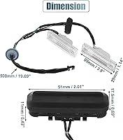 Vista 3 de X AUTOHAUX 95107229 95961097 Interruptor de liberación de la manija del portón trasero de la puerta trasera del interruptor de la puerta trasera