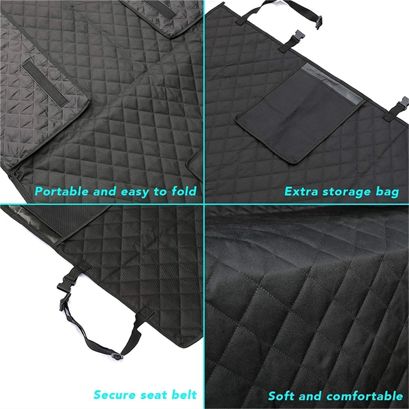 Protector Maletero para Funda para Asiento de Coche para Perro, Resistente al Desgaste, para Maletero de SUV, Impermeable, portátil, Duradera, Protege el vehículo.