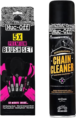 Miniatura 9 de Muc Off Limpiador de cadenas de motocicletas 135 onzas líquidas limpiador de cadenas y desengrasante en aerosol para limpieza de motocicletas