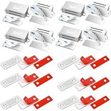 Jiayi Cabinet Magnet Adhesive 8 Pack Magnetic Door Catch Bundle with 6 Pack Ultra Thin Door Magnets