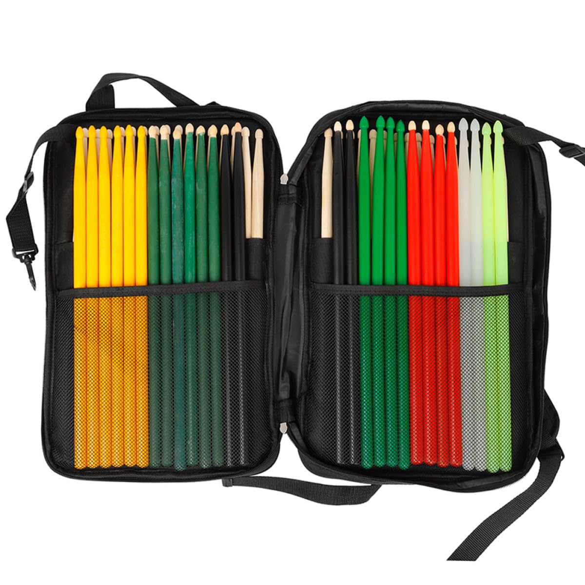 Toddmomy Borsa Portatile per Bacchette Oxford Resistente con Grande Capacità e Spallacci Ergonomici Custodia per Trasporto e Protezione Bacchette per Batteria Adatta a Musicisti e