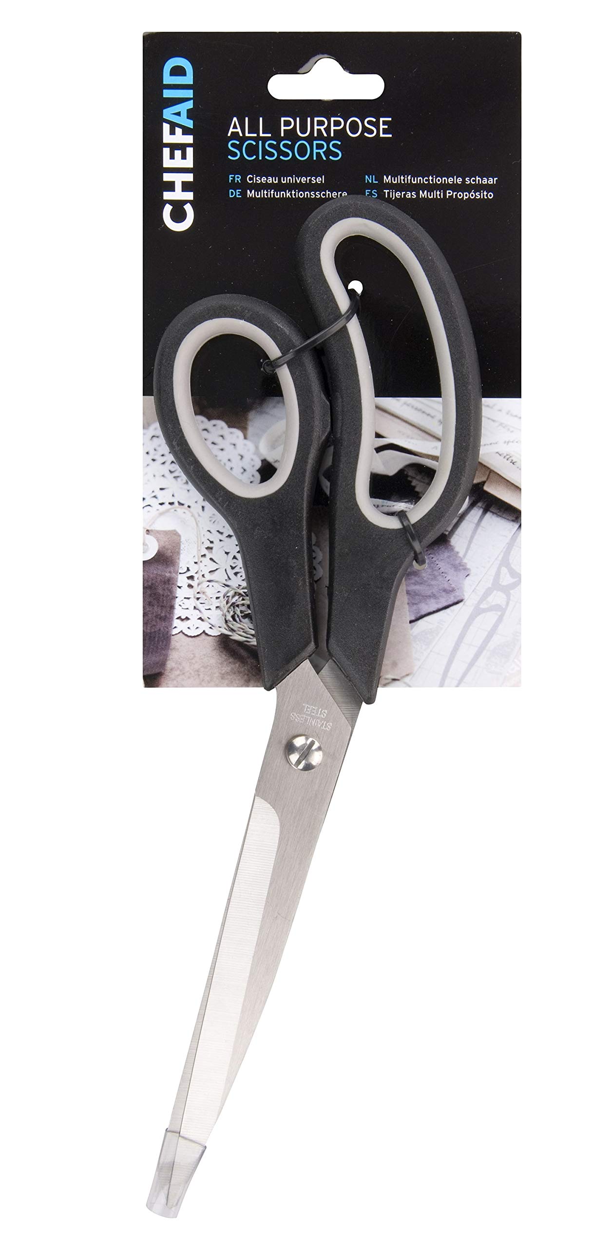Chef Aid All Purpose Scissors, Silver