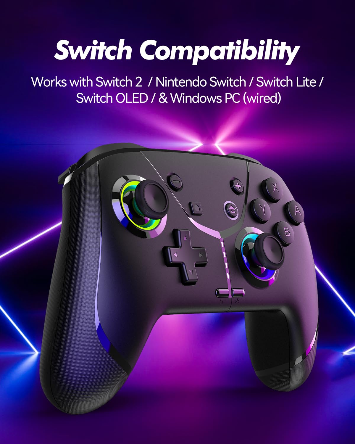 2 Pack Switch 2 Pro Controllers, Wireless Game Controller for