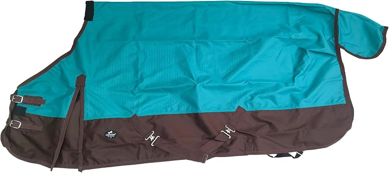 Manta para Cavalo TGW RIDING 1200D Impermeável e Respirável com Proteção de Cernelha, Turquesa 68"