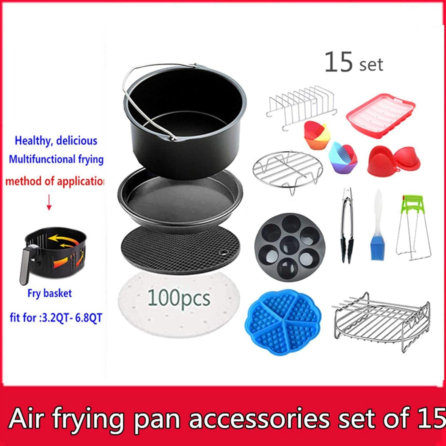 エアフライヤーアクセサリーはほとんどのブランドに適合し 電気クッカー 電気クッカーアクセサリーは家庭用セットのすべての標準的なディープフライヤーアクセサリーに適合します エアフライヤーアクセサリーはほとんどのブランドに適合し 電気クッカー 電気クッカーアクセサリーは家庭用セットのすべての標準的なディープフライヤーアクセサリーに適合します