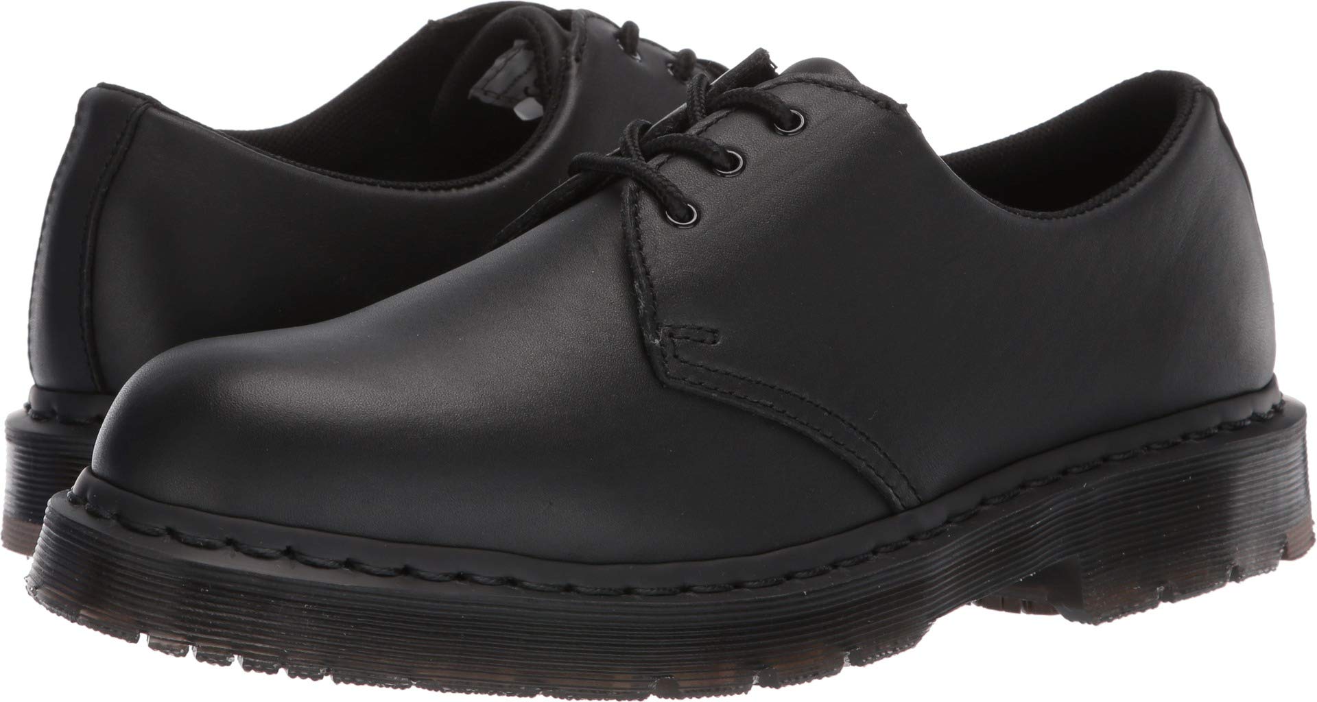Dr. Martens, Unisex Mono 1461 Slip Resistant Service Shoes, Black, 5 US Men/6 US Women