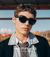 Vista 56 de MERRY'S Lentes de sol polarizados unisex para hombres y mujeres, lentes de sol polarizados vintage, lentes de espejo