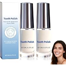 2 PCS Tooth Polish, Tooth Whitening Paint - Instant White Teeth, Gentle & Safe Formula, Simple & Portable White Paint for Teeth - Regain Confident Smile