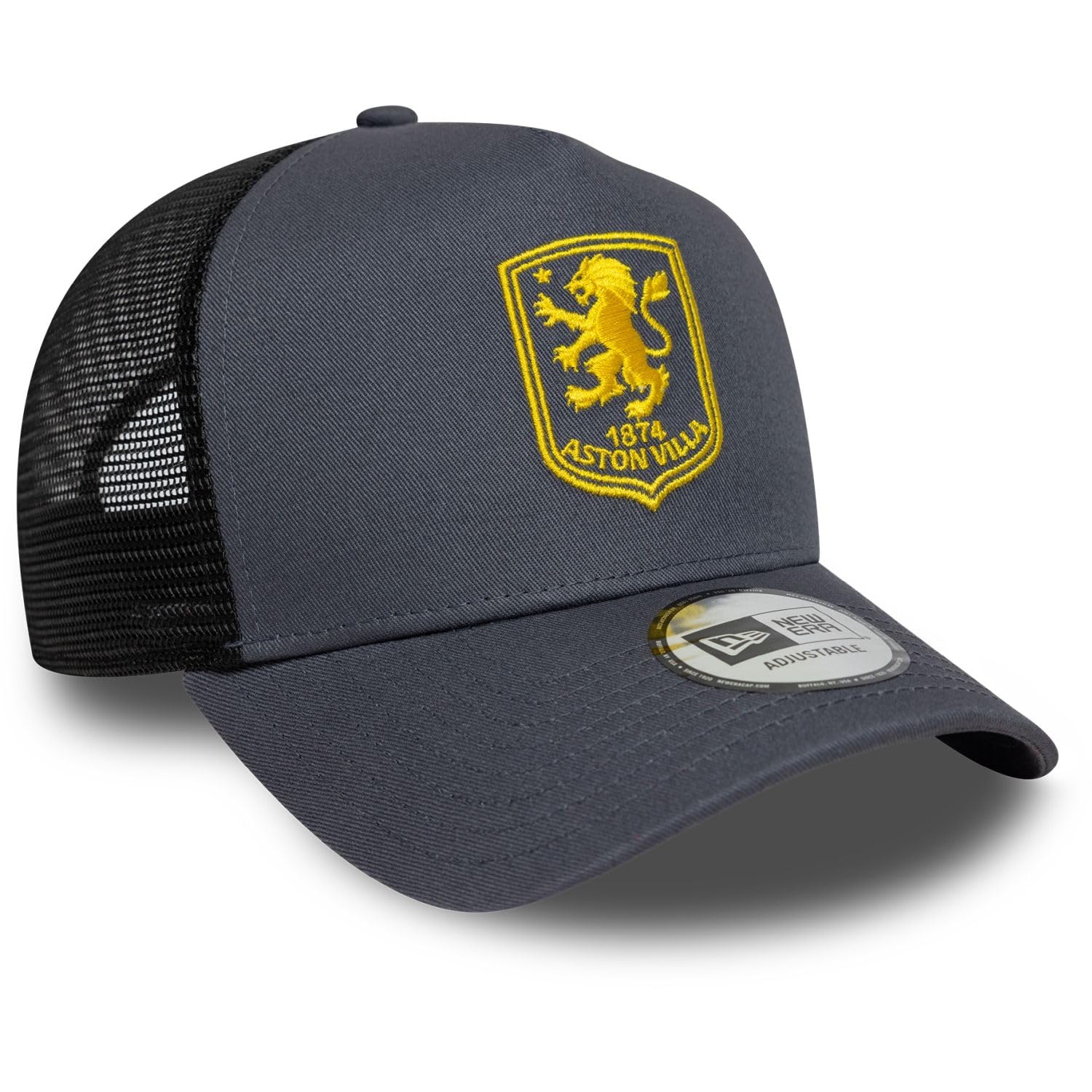 New Era Cappello da baseball 9Forty Trucker Aston Villa Football Club E Frame per adulti, grigio