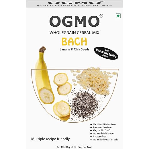 BACH Banana & Chia Seeds 200GM Natural Wholegrain Cereal Mix
