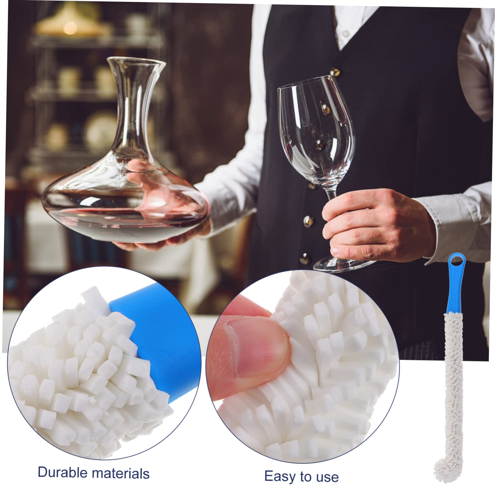 (未使用･未開封品)　Klearly Klean Decanter/Carafe/Goblet Brush; bendable efficient but gentle sponge cleaning wyeba8q Klearly Klean Decanter/Carafe/Goblet Brush; bendable