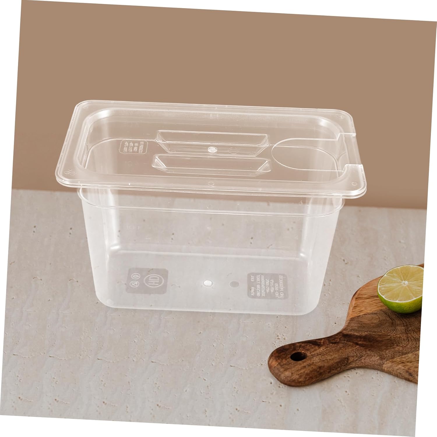 Large Sous Vide Cooking Container Lid 6l Storage Box for Low-temperature Cooking Household Cooker Easy to Use
