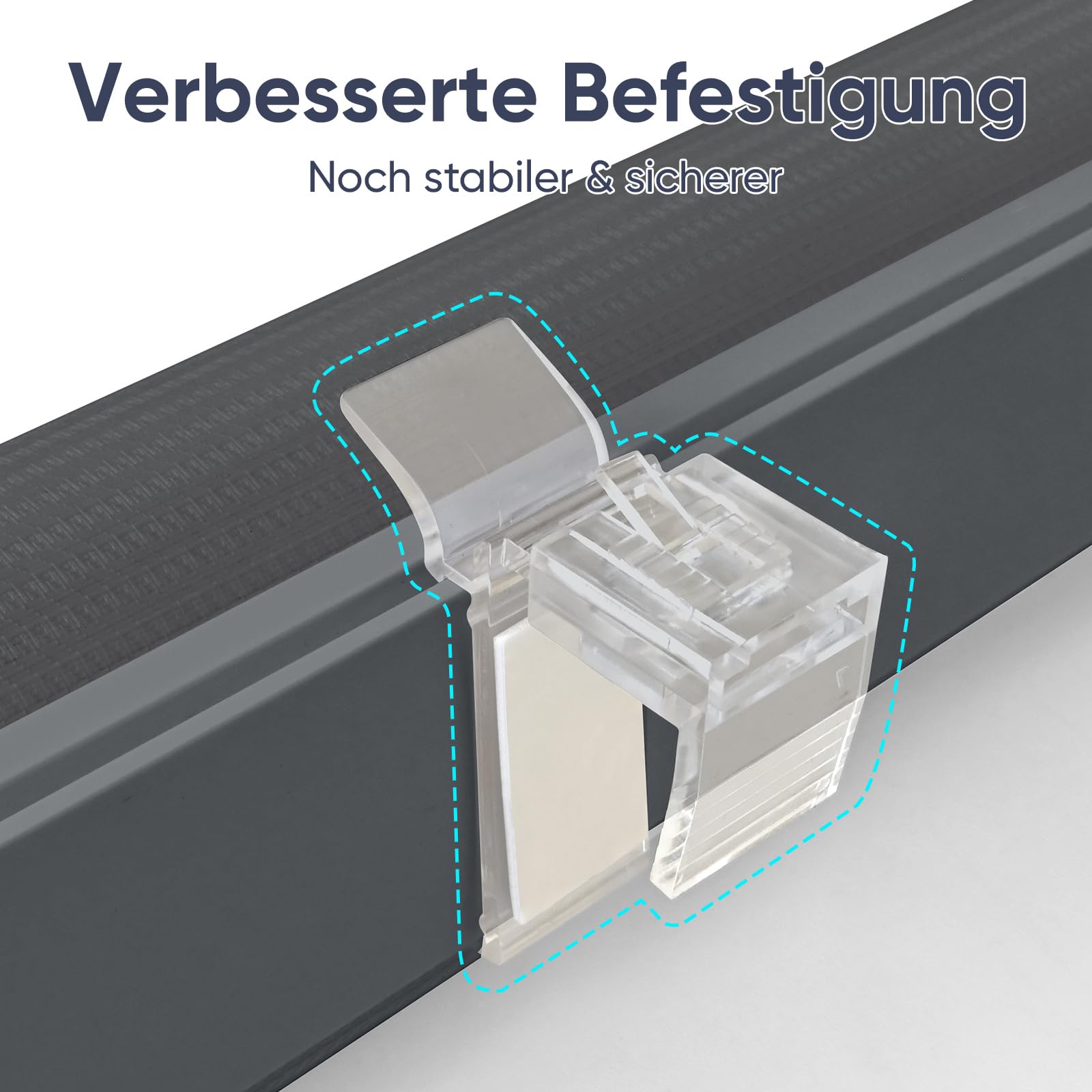 Sekey Doppelrollo Klemmfix ohne Bohren für Fenster – Bild 9