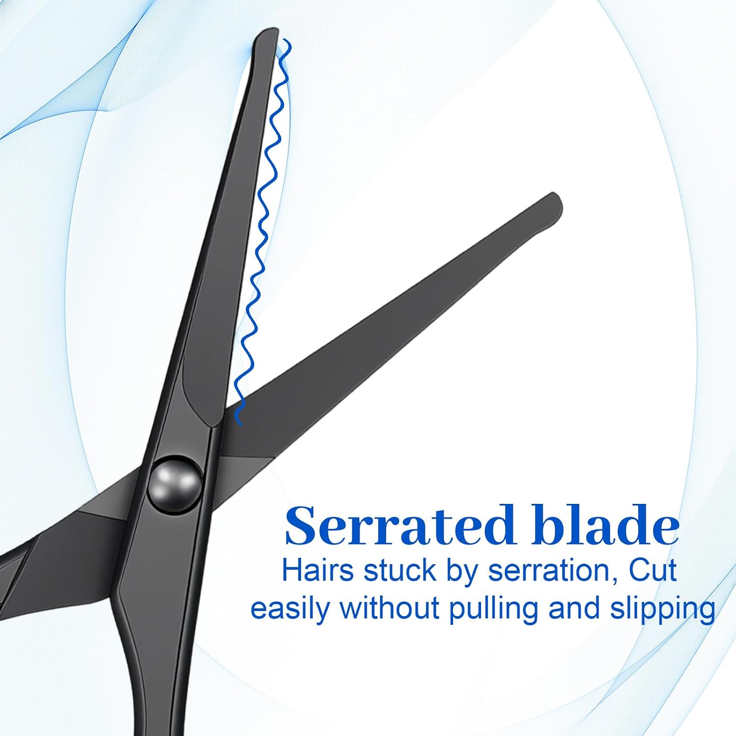 Amabro 4.7-inch Small Nose Hair Scissors, Stainless Steel Scissor with Rounded Tips Curved Safety Precision Grooming for Trimming Details Facial Hair Eyebrow Beard Mustache Men Women, Travel Safe