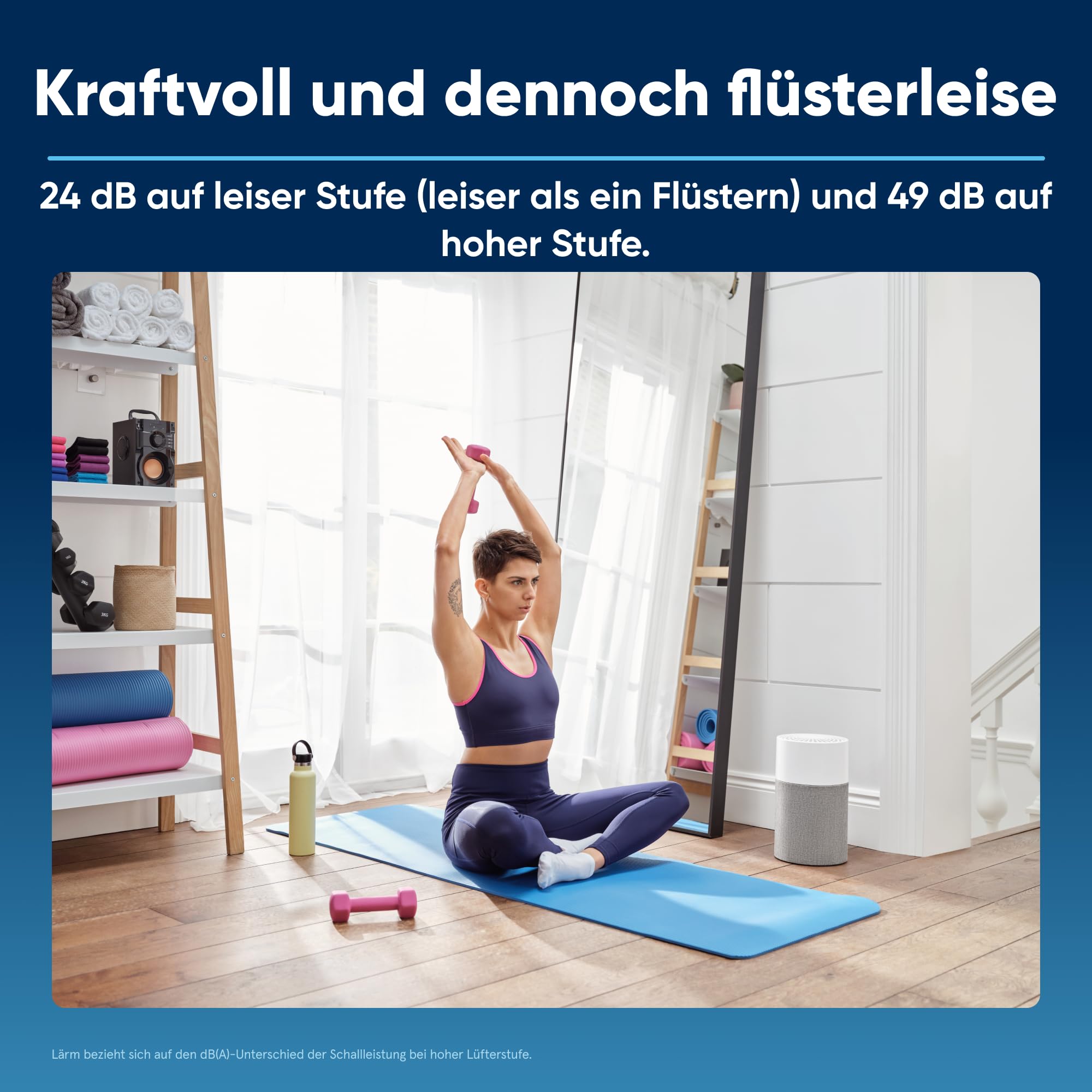 Blueair Blue Pureuftreiniger für kleine Räume bis 38 m² – Leise – Bild 3