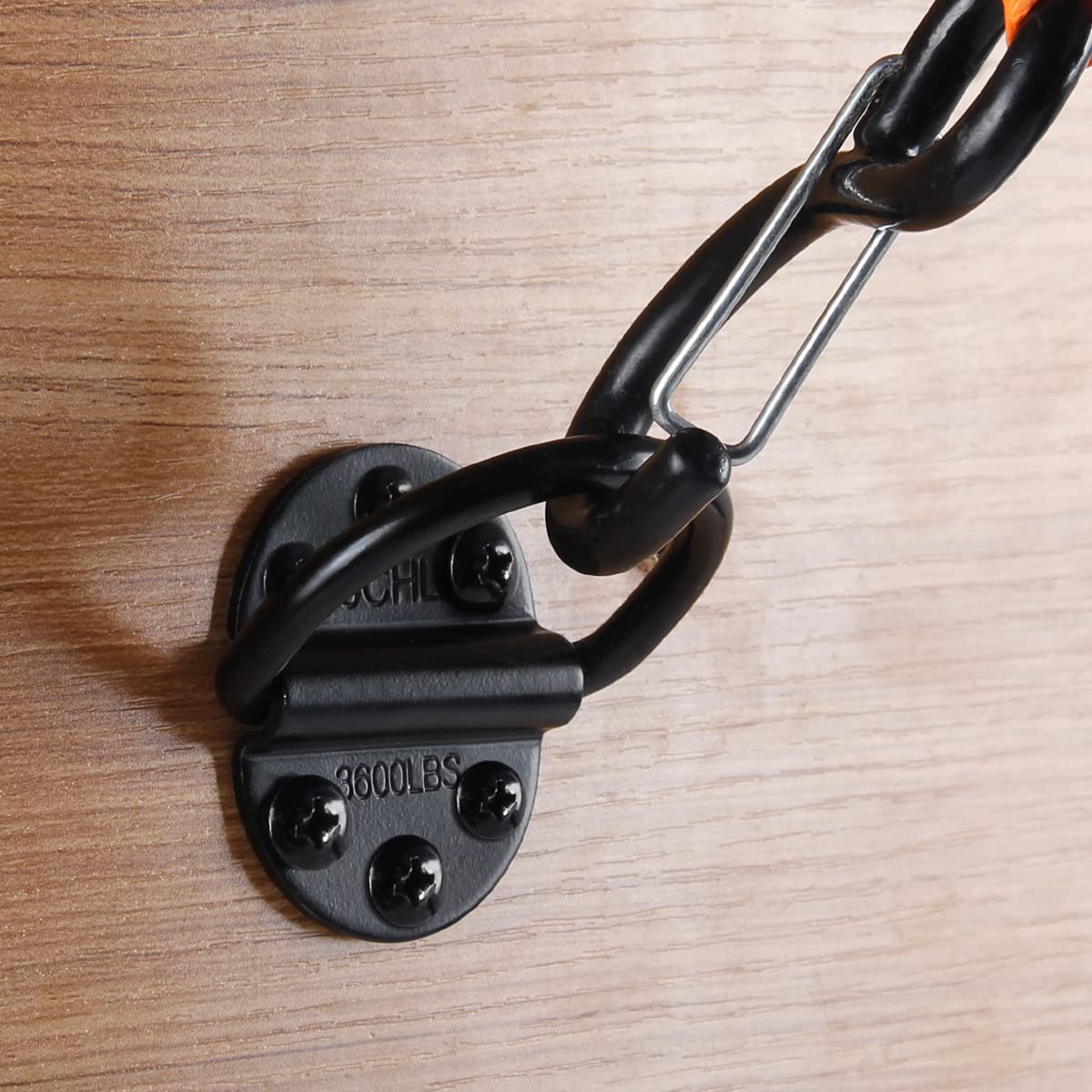 D-Ringe Spannanker aus robustem Stahl, 1632 kg Kapazität, Zurrringe für Lasten auf Anhängern, LKWs, Wohnmobilen, Vans, ATV, SUV, Booten, Spannring mit Schrauben und Bolzen, 2 Stück