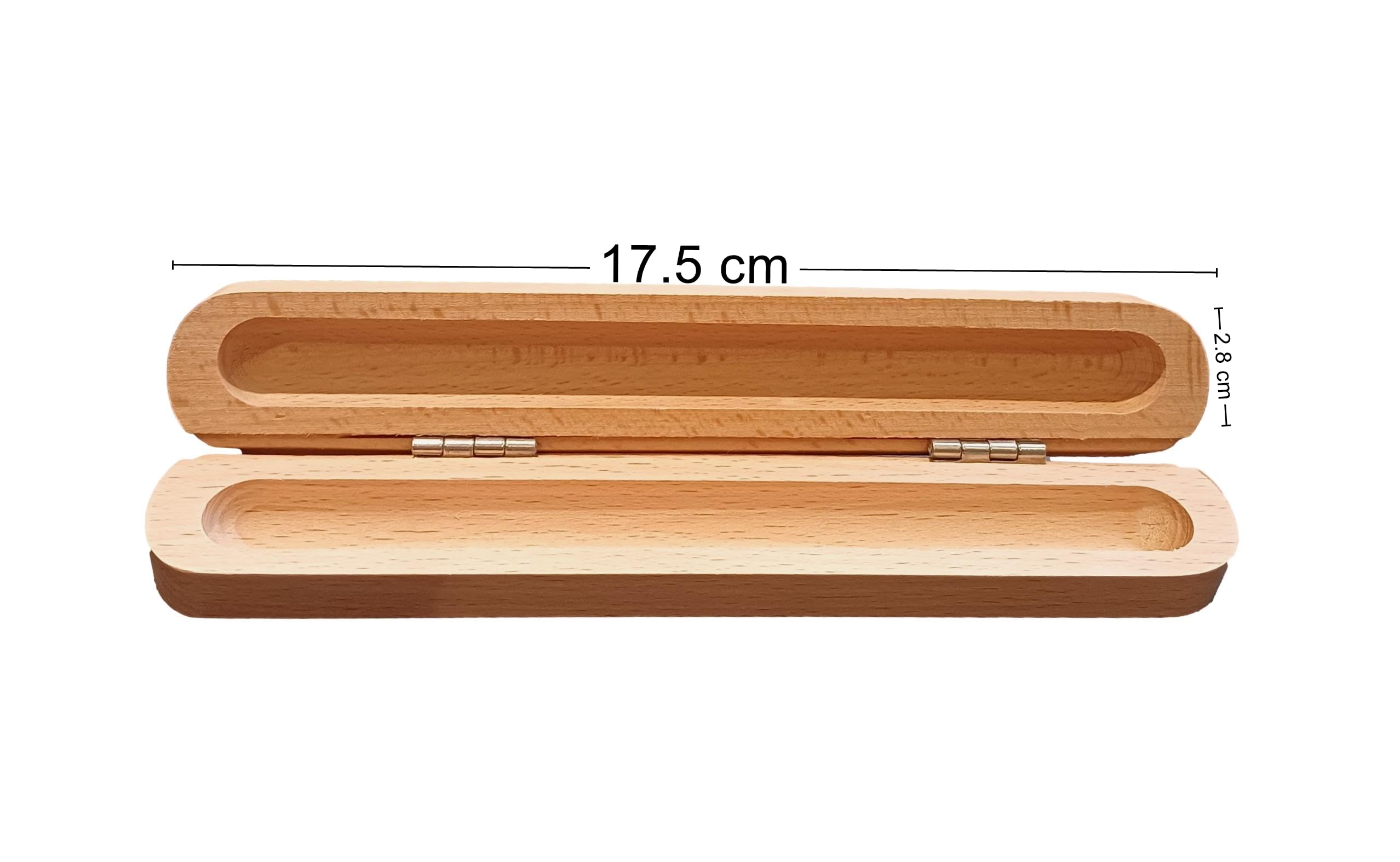 Wooden Pencil Pen Case Box Desktop Stationery Organiser Decoupage 061, Wood / Natural, 17.5cm x 3cm - Image 2