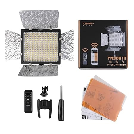 YONGNUO YN300 III YN-300 III LED Video Light Panel Adjustable Color Temperature Bi Color 3200K-5600K