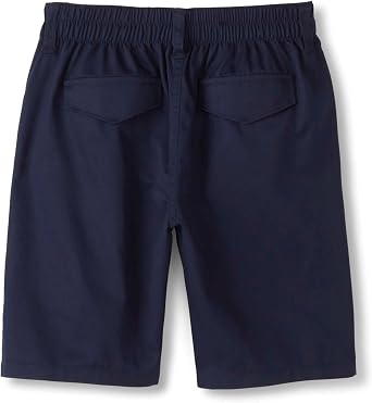 French Toast Girls' Pull-On Shorts with Elastic Waist and Faux Button in Standard and Girl's Plus Sizes