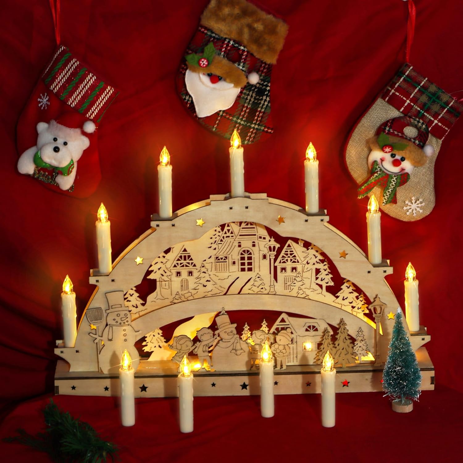 LED sviečka na vianočnú výzdobu