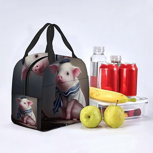 Miniatura 5 de OOZ Rportable - Bolsa de almuerzo para mujeres y hombres, aislada, reutilizable, para oficina, trabajo, picnic, playa, bolsa de almuerzo con
