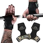 MANUEKLEAR Gym Straps Weight Lifting, Double Leather Lifting Straps for Men Deadlift with Cushion Wrist Loop, Gym Liftings Wrist Wraps for Weightlifting