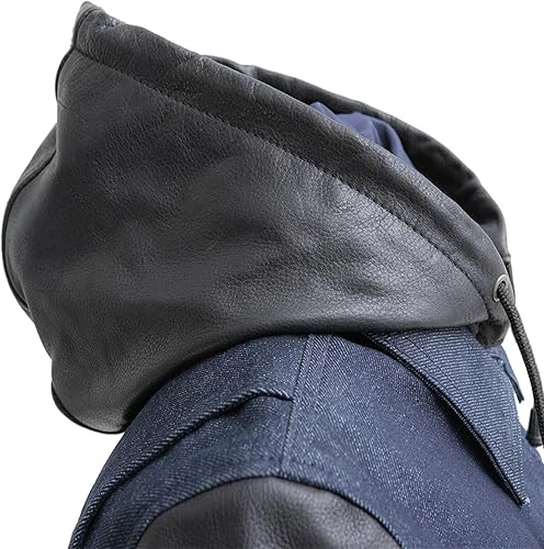 Miniatura 5 de First Mfg Co - Holli - Women's Motorcycle Jacket - Denim Leather - Blue