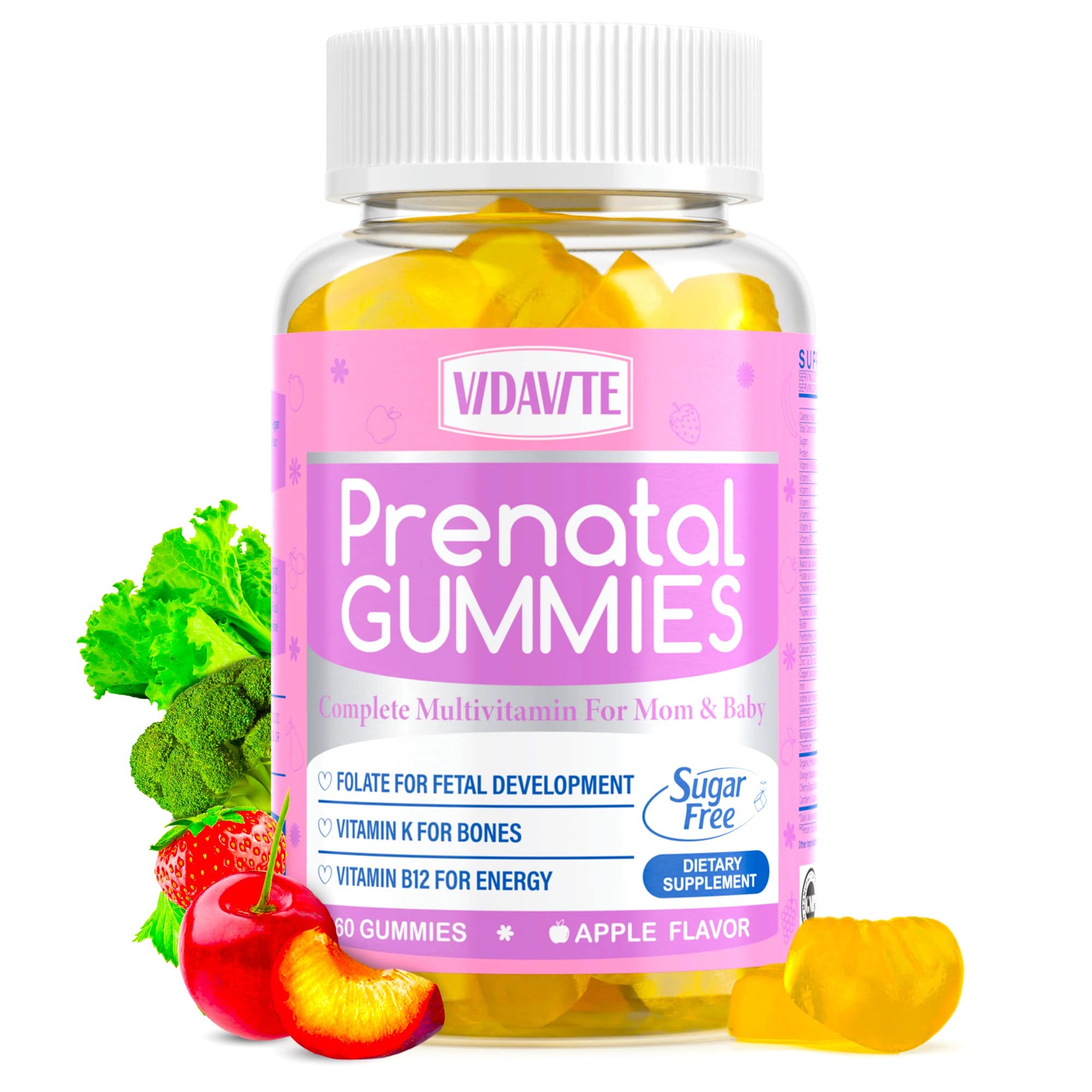 VIDAVITE Sugar Free Prenatal Gummies