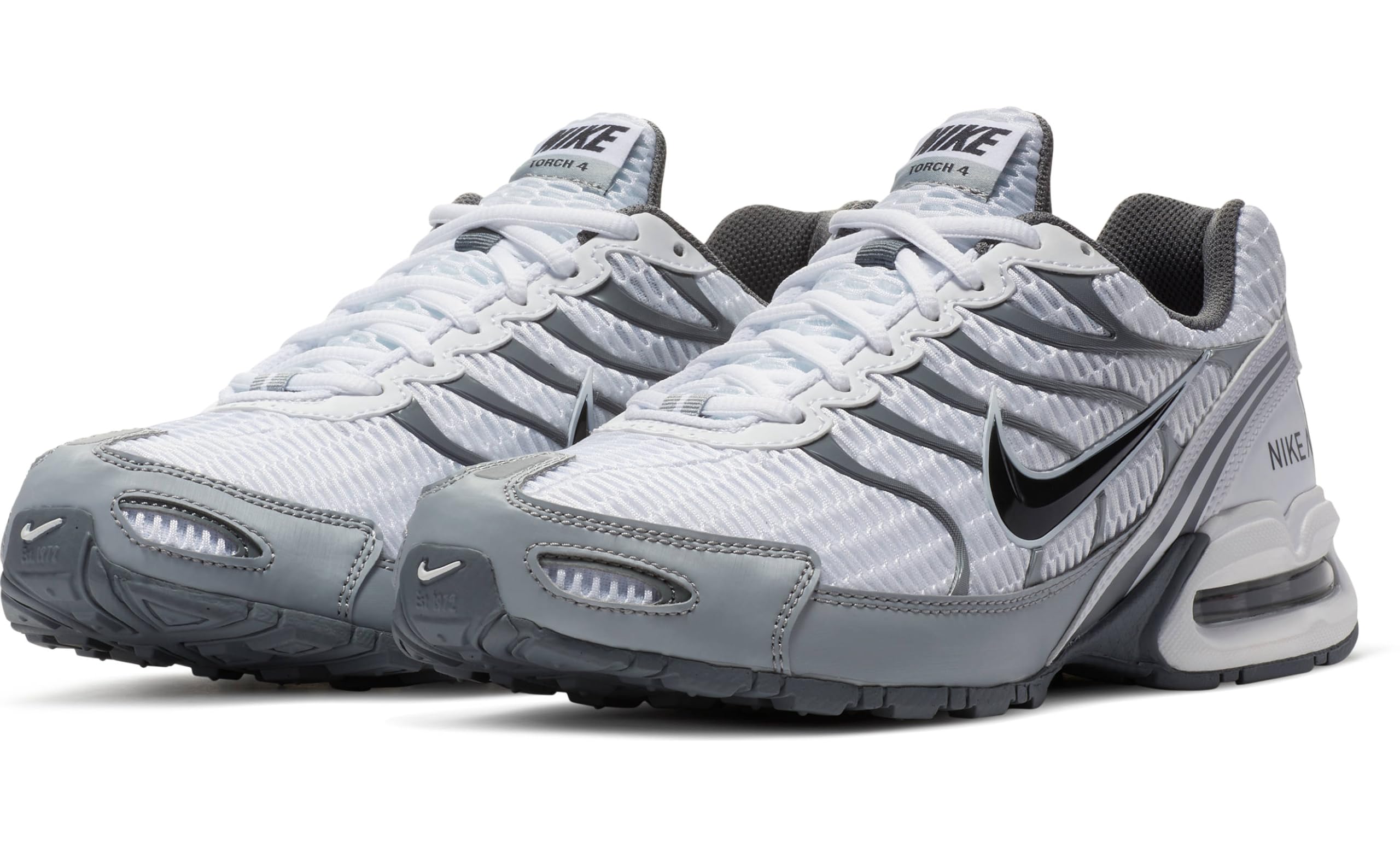 Nike Men's Air Max Torch 4 Running Shoe: 14 White/Anthracite/Wolf Grey/Cool Grey