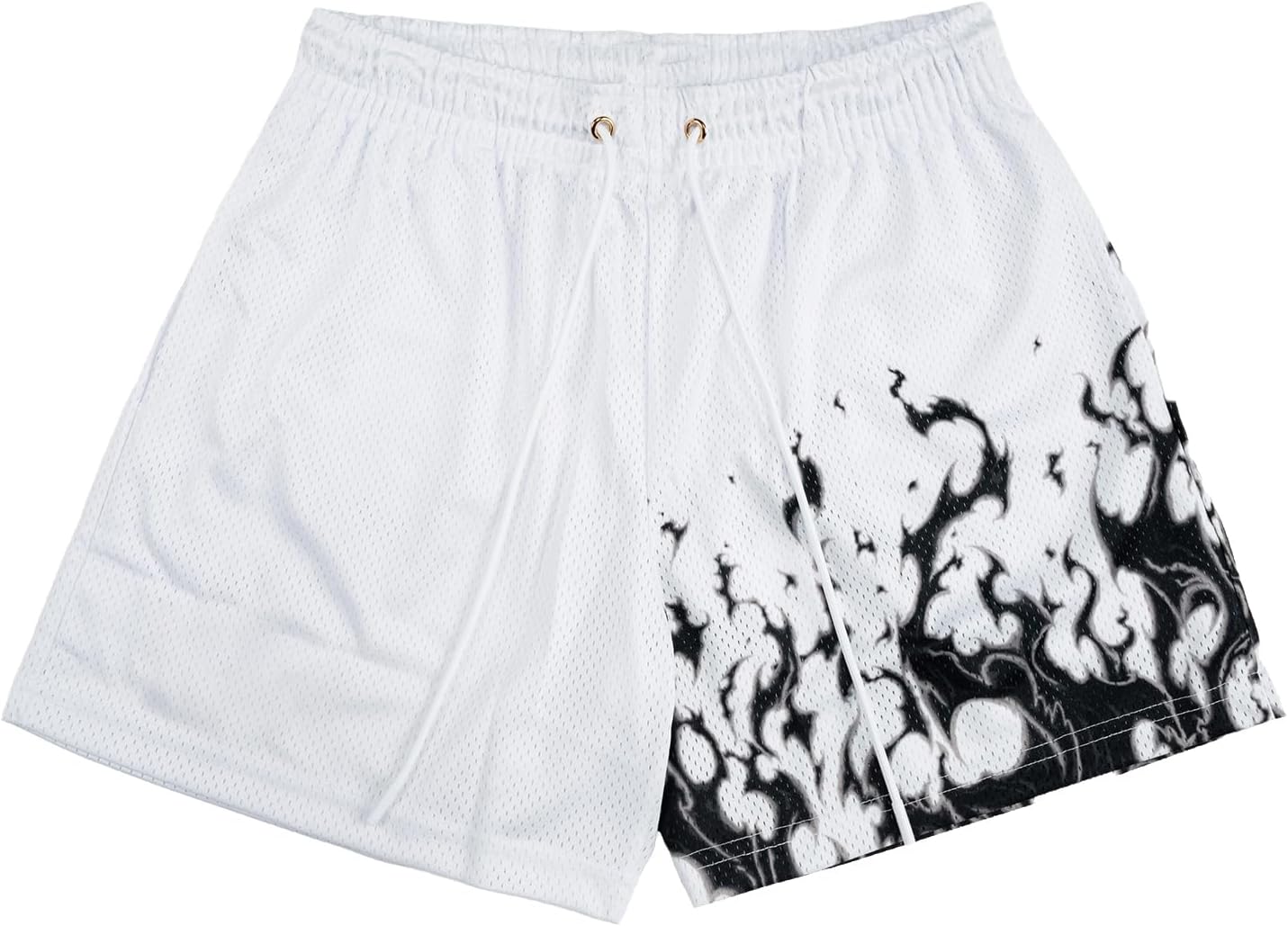 DIOTSR Mens Graphic Shorts Cool Streetwear Basketball Shorts Athletic Running Shorts Drawstring Waist