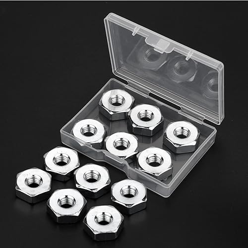 Miniatura 7 de Tuerca de barra de motosierra para STIHL, 12 tuercas de barra de motosierra para STHIL cubierta de piñón para sierra de cadena MS170 MS170C MS171