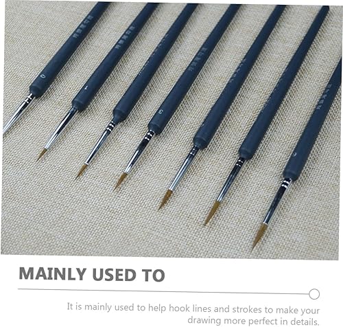 Miniatura 8 de 10 piezas Mini Kit de Pintura de Acuarela Juego de Pincel Detallado Pincel para Pintura Artística Arte de Uñas DIY