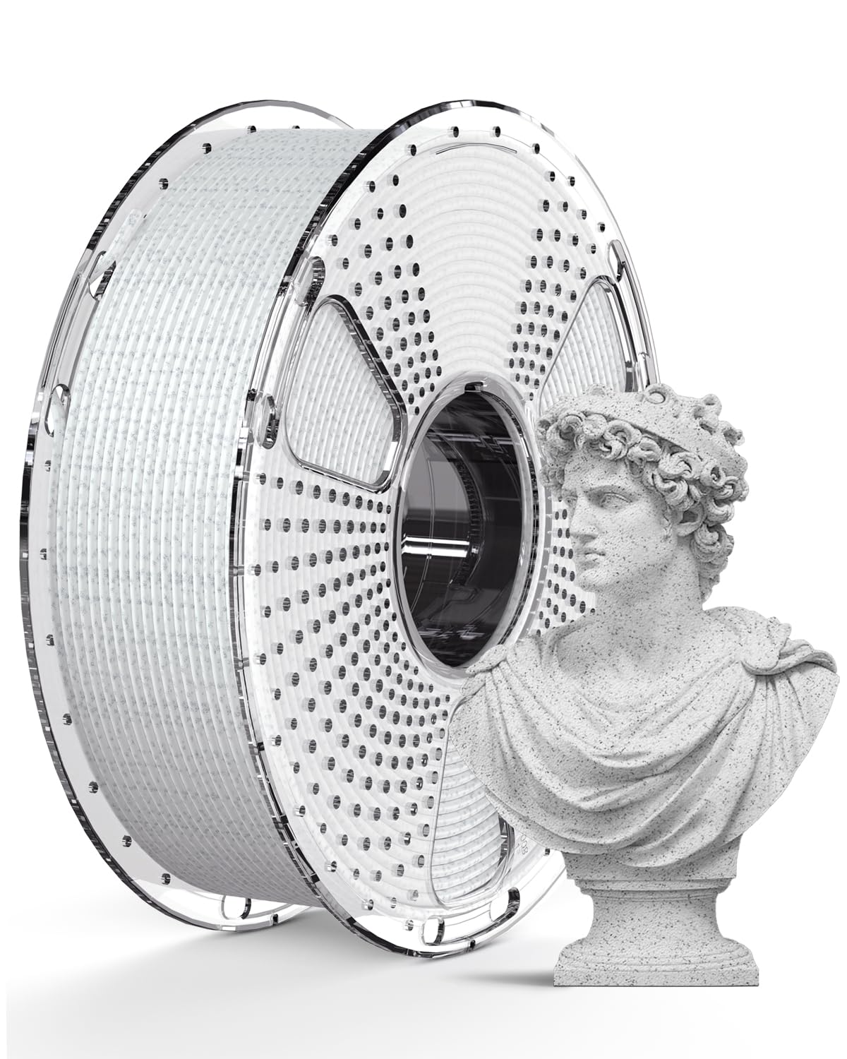 1kg Cool White Marble PLA Filament Pack