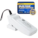 Five Oceans 12-24-32-Volts Automatic Boat Bilge Pump Float Switch for Electric Water Pump, Heavy-Duty Flow Sensor Float Switch for Boat Bilge Pump, Mercury Free, 20-Amps Max - FO3610