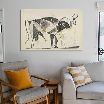 ピカソ アートポスター 額装 闘牛 フレーム付き インテリアアート モダンアート ピカソ アートポスター 額装 闘牛 フレーム付き インテリア