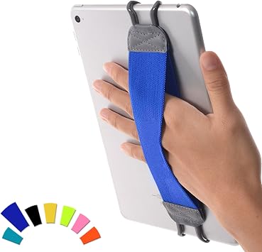 TFY Security Hand Strap Holder for Tablet, iPad and E-Book Readers - Apple iPad, iPad 4 iPad 2 & 3, iPad Air iPad Air 2, iPad Mini - iPad Pro 9.7" - Samsung Galaxy Tab - Google Nexus and More