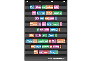 EAMAY Pocket Charts for Classroom Learning and Organization