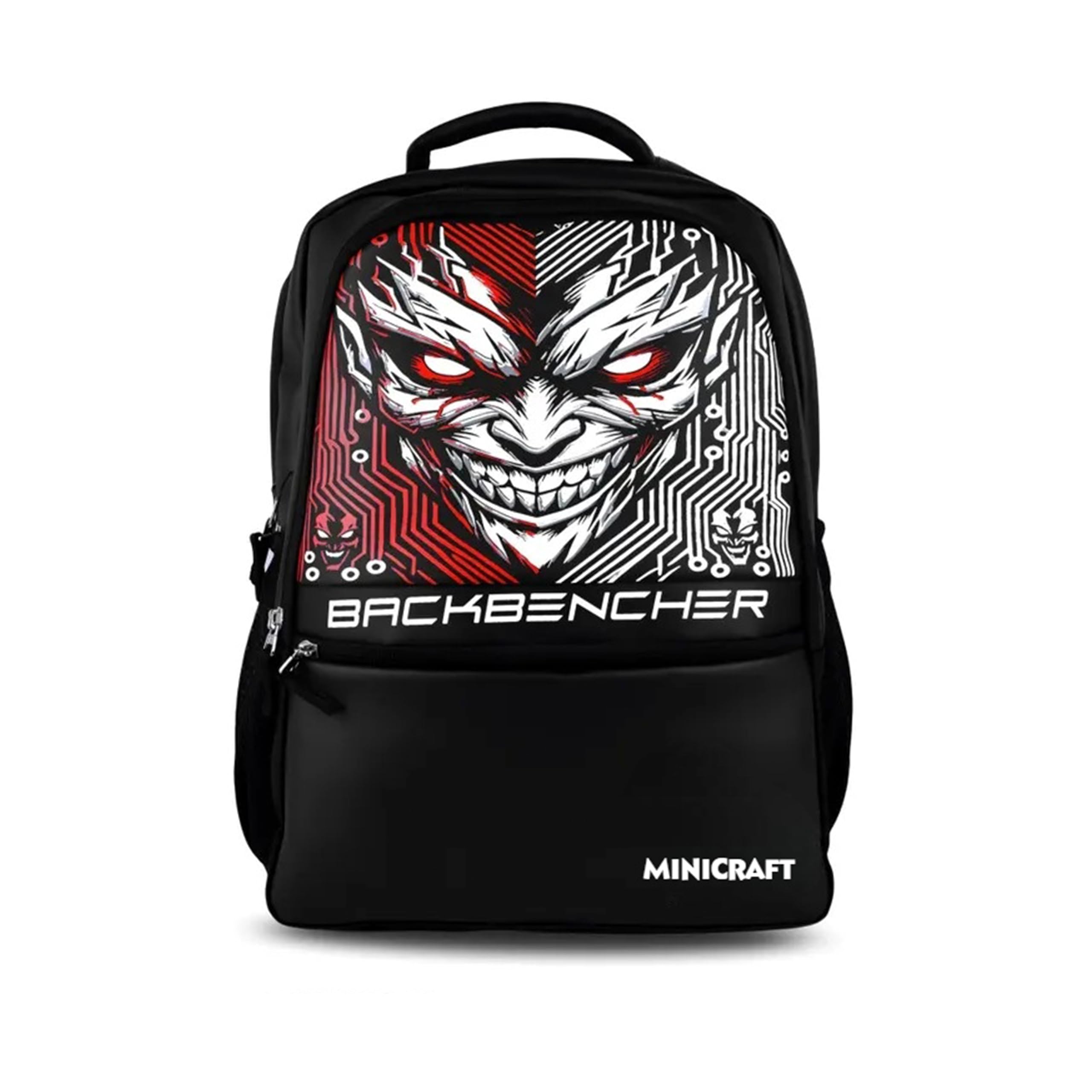 MINI CRAFT Backbencher Laptop Backpack for Boys & Girls | Waterproof Stylish School & College Bag | Trendy Printed Backpack, Padded Straps & Organizer-image-14