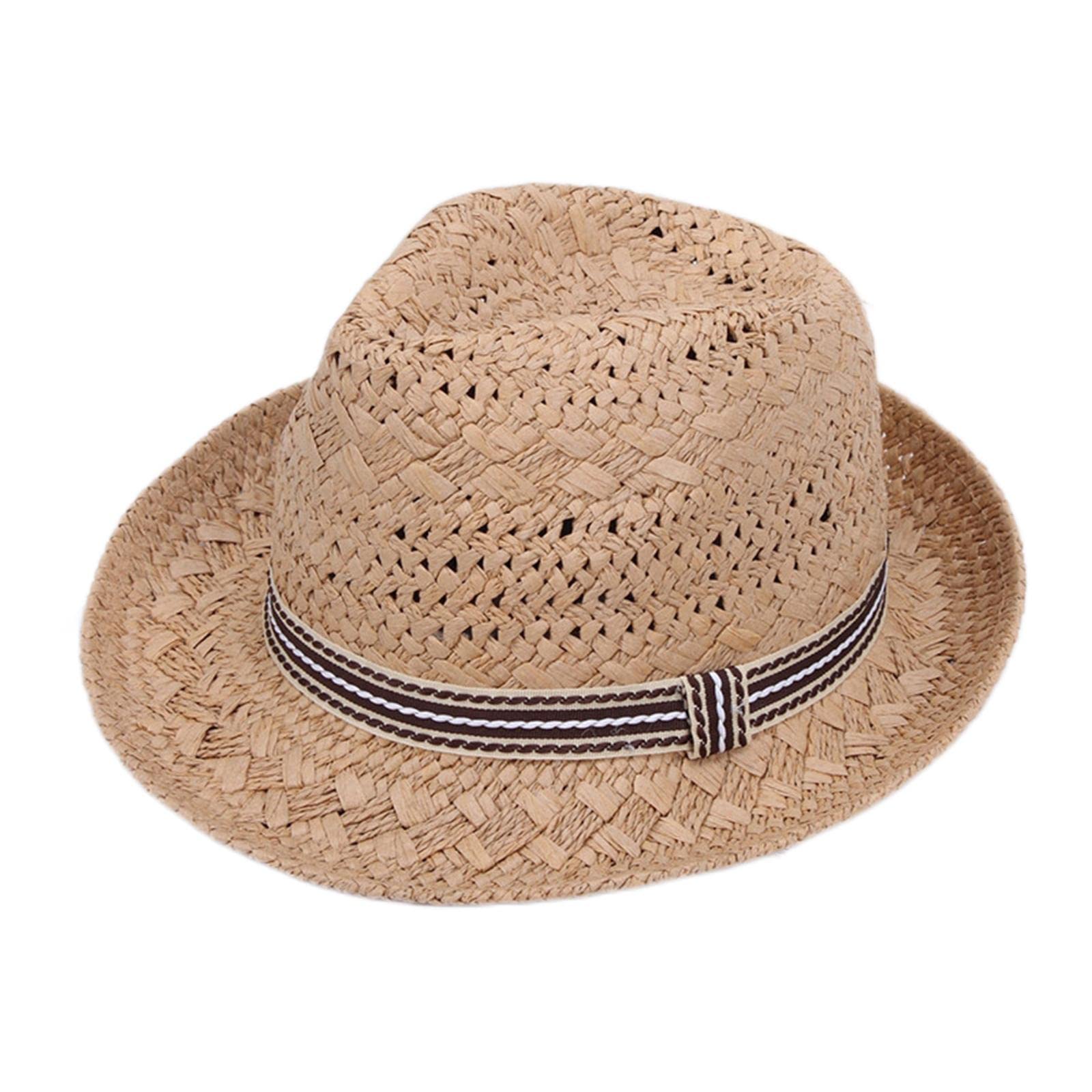 Meadawgs®Fashion Wide Brim Sun Hat Panama Sunhat Straw Fedora Hat for Summer Camping Khaki|Clothing, Shoes & Accessories|Womens Accessories|Hats-image-33