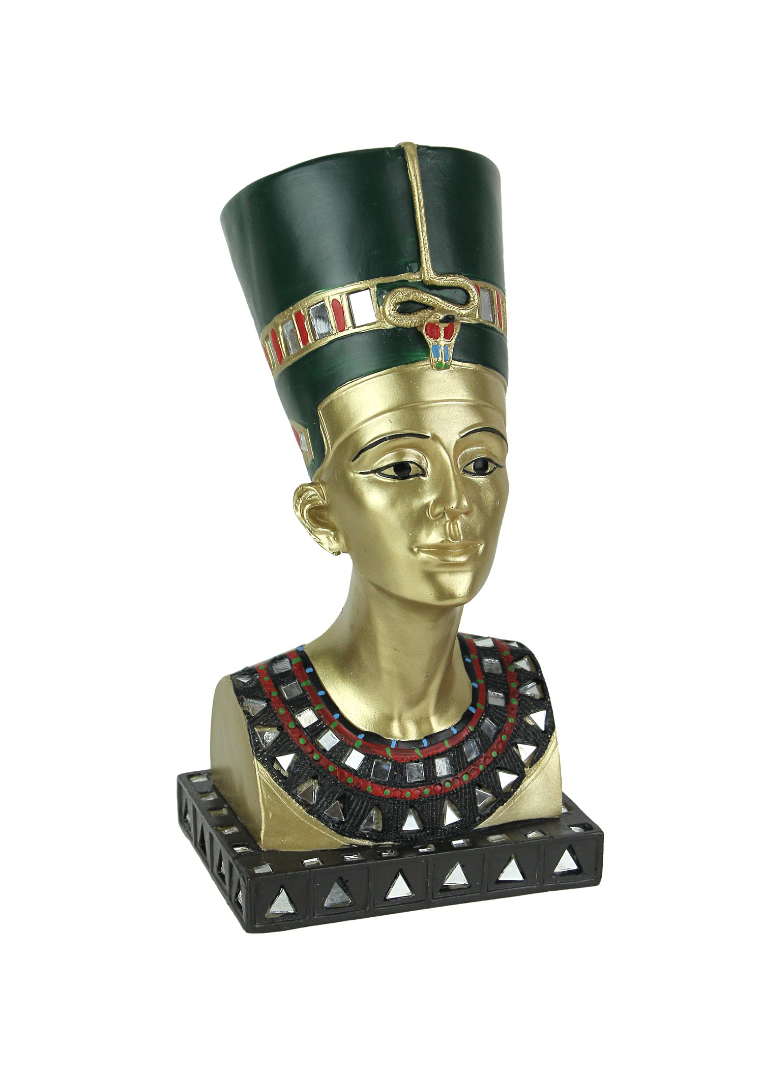EVERSPRING Golden Finished Ancient Egyptian Queen Nefertiti Bust Statue
