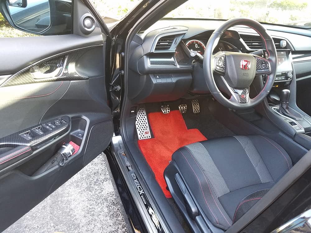 Footrest Dead Pedal for Civic Si 10th Gen | X 10 FC1 FC3 FC4 Steel Foot Rest Pedal Pad Upgrade Tuning Accessories Coupe Sedan